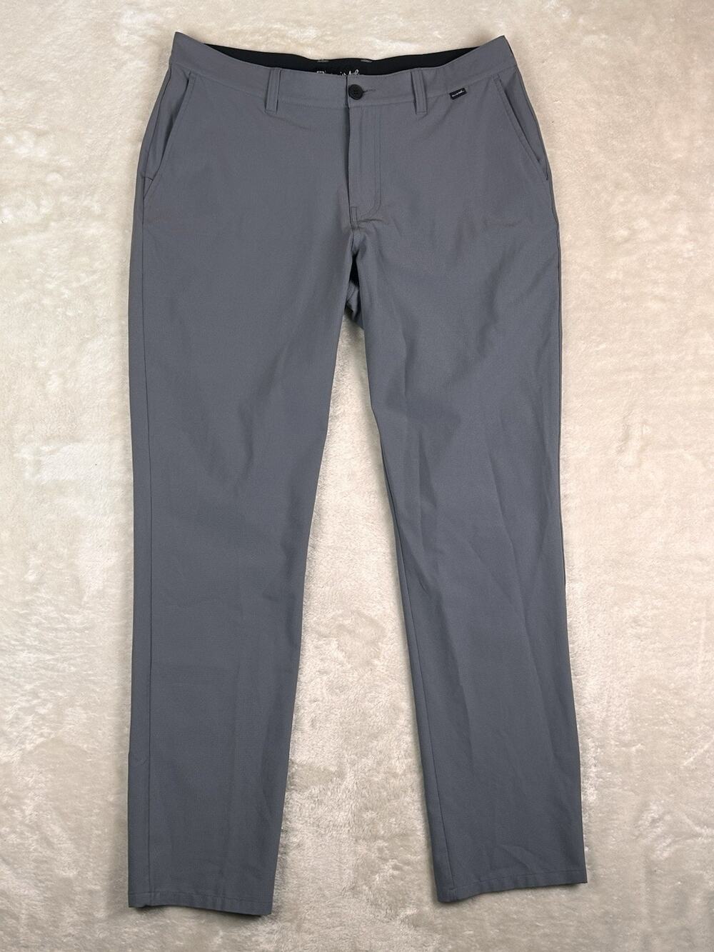 Travis Mathew Pants Open To Close Mens Sz 34 Grey Stretch Performance Golf Chino